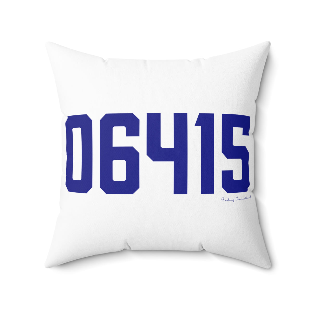 06415 Colchester Connecticut Zip Code Spun Polyester Square Pillow