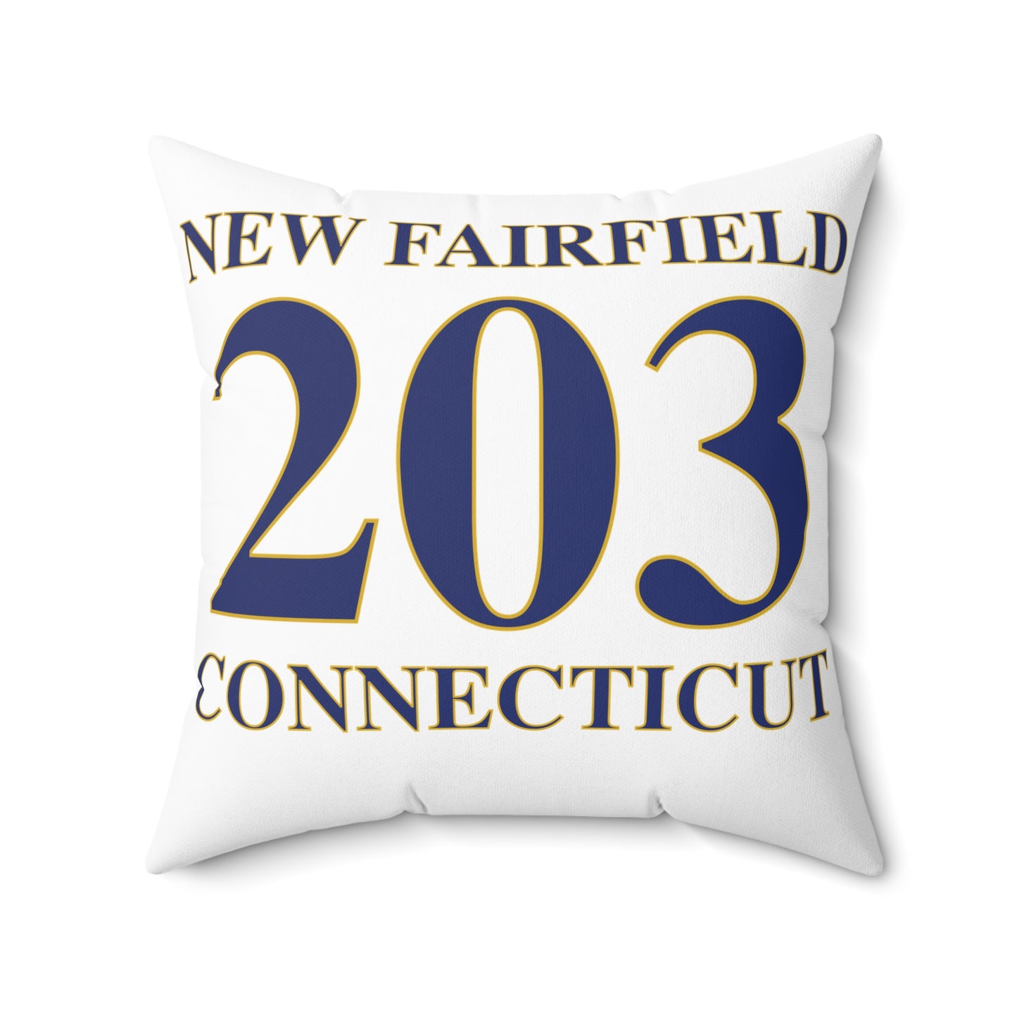 New Fairfield 203 Connecticut Spun Polyester Square Pillow