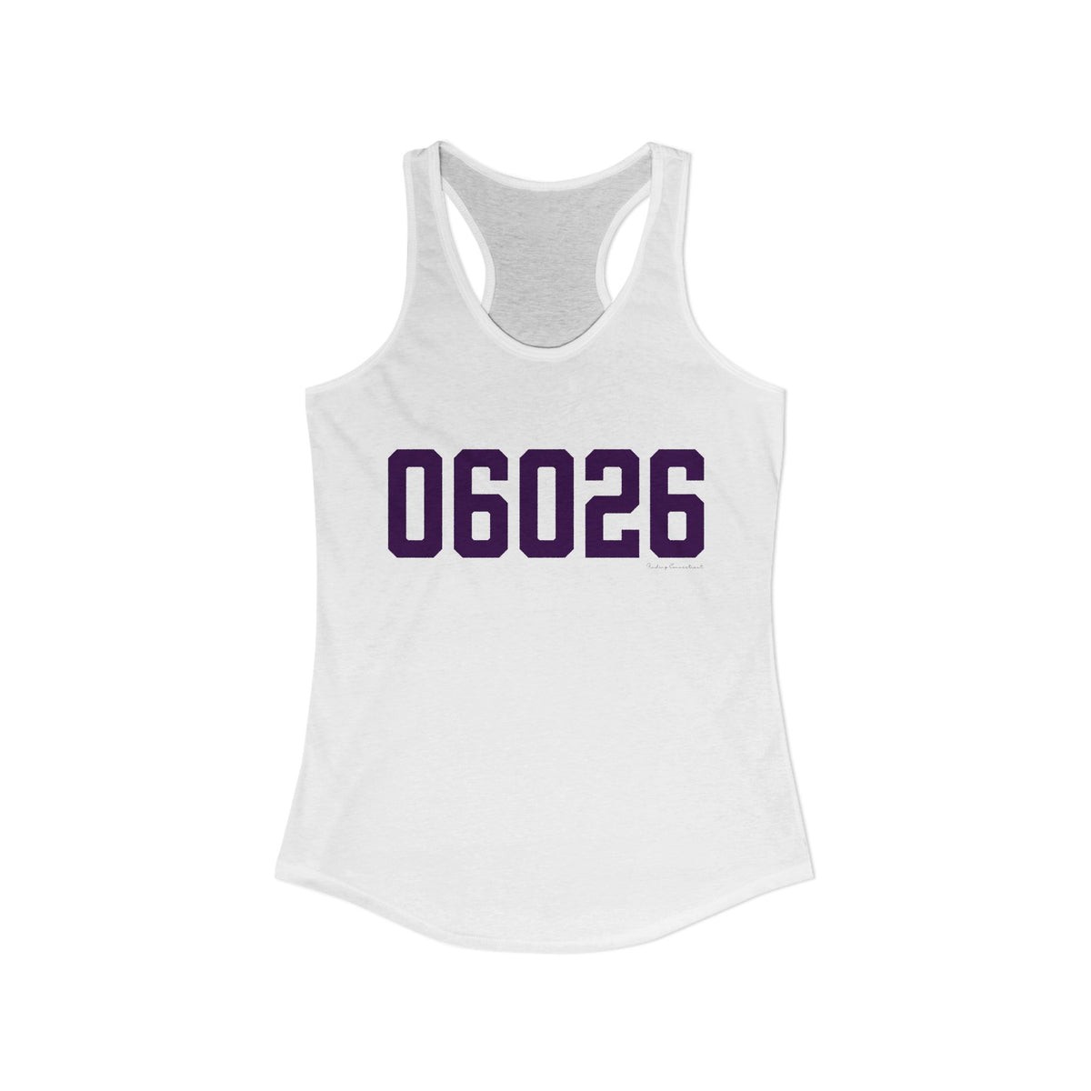 06026 East Granby Connecticut Zip Code Women's Ideal Racerback Tank Top