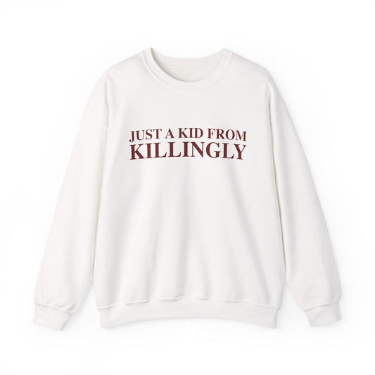Just a kid from Killingly Unisex Heavy Blend™ Crewneck Sweatshirt