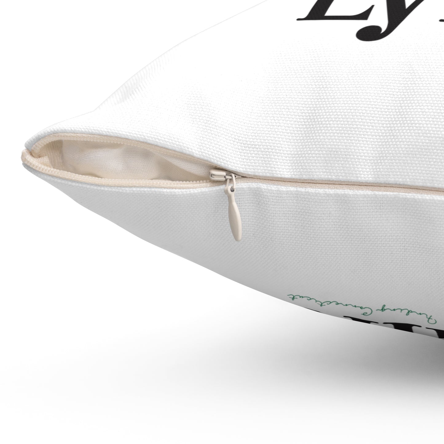 I Clover Lyme Spun Polyester Square Pillow