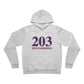 203 New Fairfield Red White & Blue Unisex Sponge Fleece Pullover Hoodie