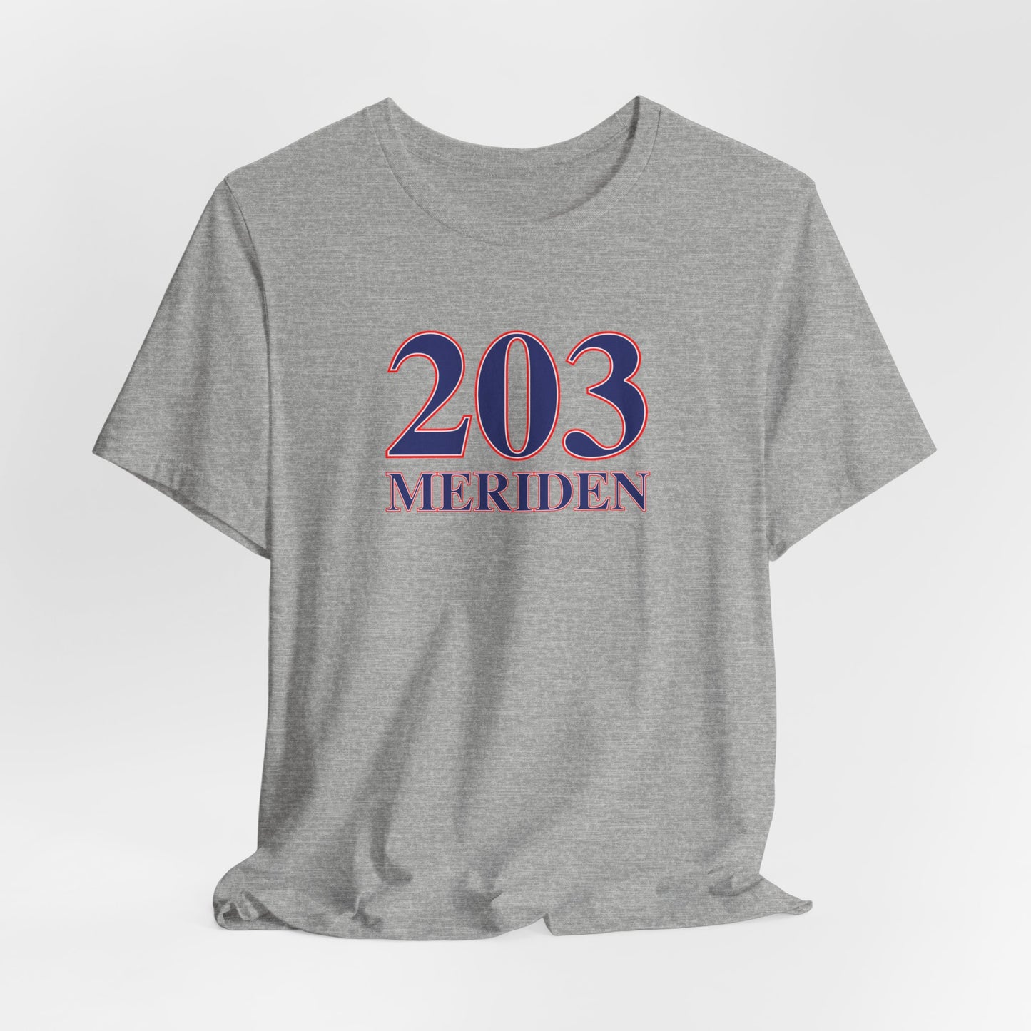 203 Meriden Red, White & Blue Unisex Jersey Short Sleeve T-Shirt