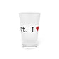 I Heart Bridgeport. Pint Glass, 16oz