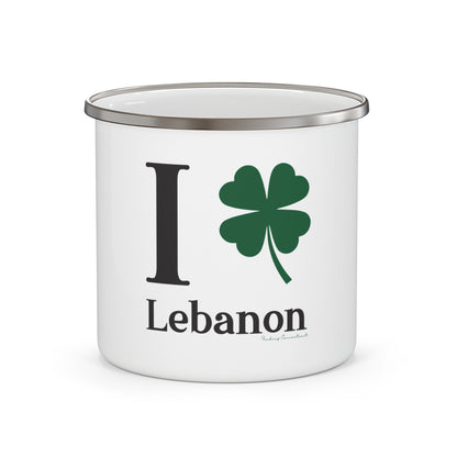 I Clover Lebanon Enamel Camping Mug
