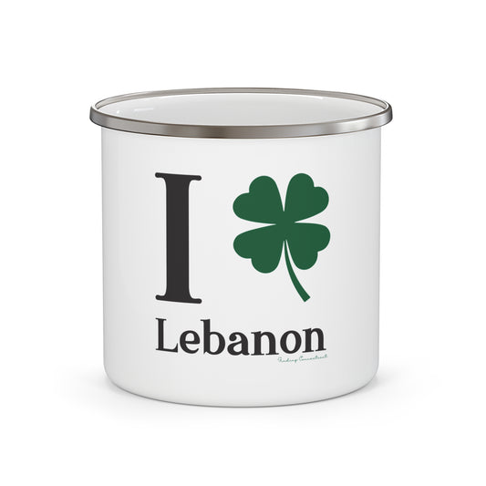 I Clover Lebanon Enamel Camping Mug