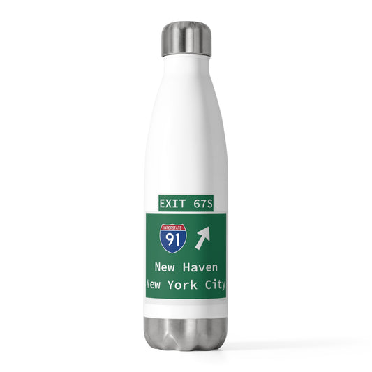 Vintage WCP Exit 67S Sign 20oz Insulated Bottle