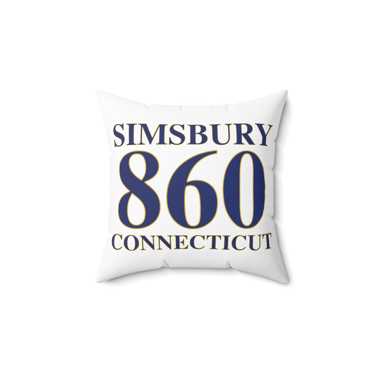 Simsbury 860 Connecticut Polyester Square Pillow