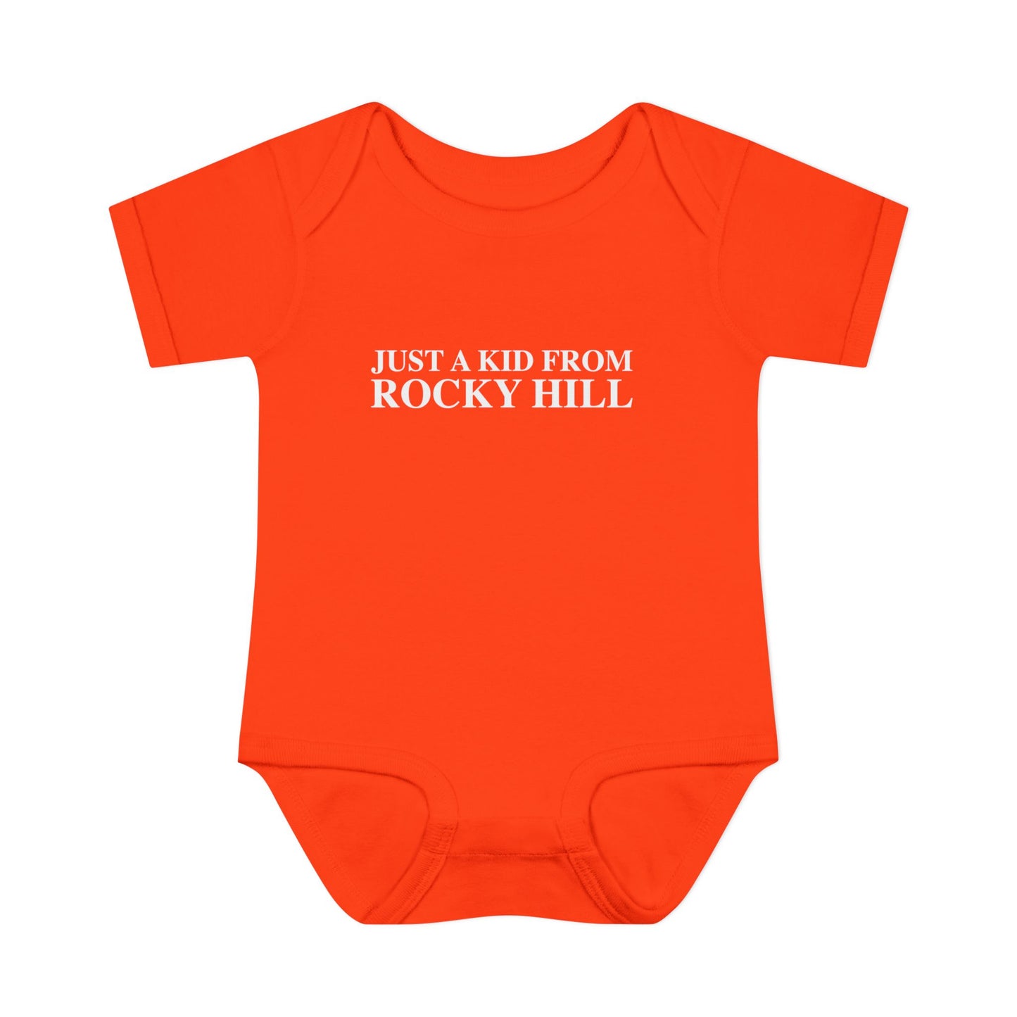 Just a kid from Rocky Hill Infant Baby Rib Bodysuit