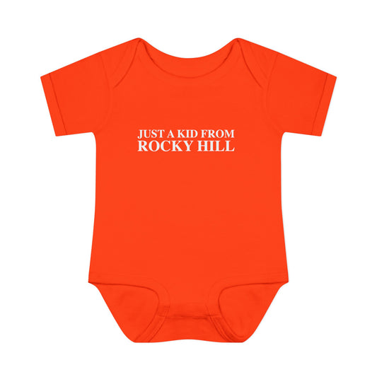 Just a kid from Rocky Hill Infant Baby Rib Bodysuit