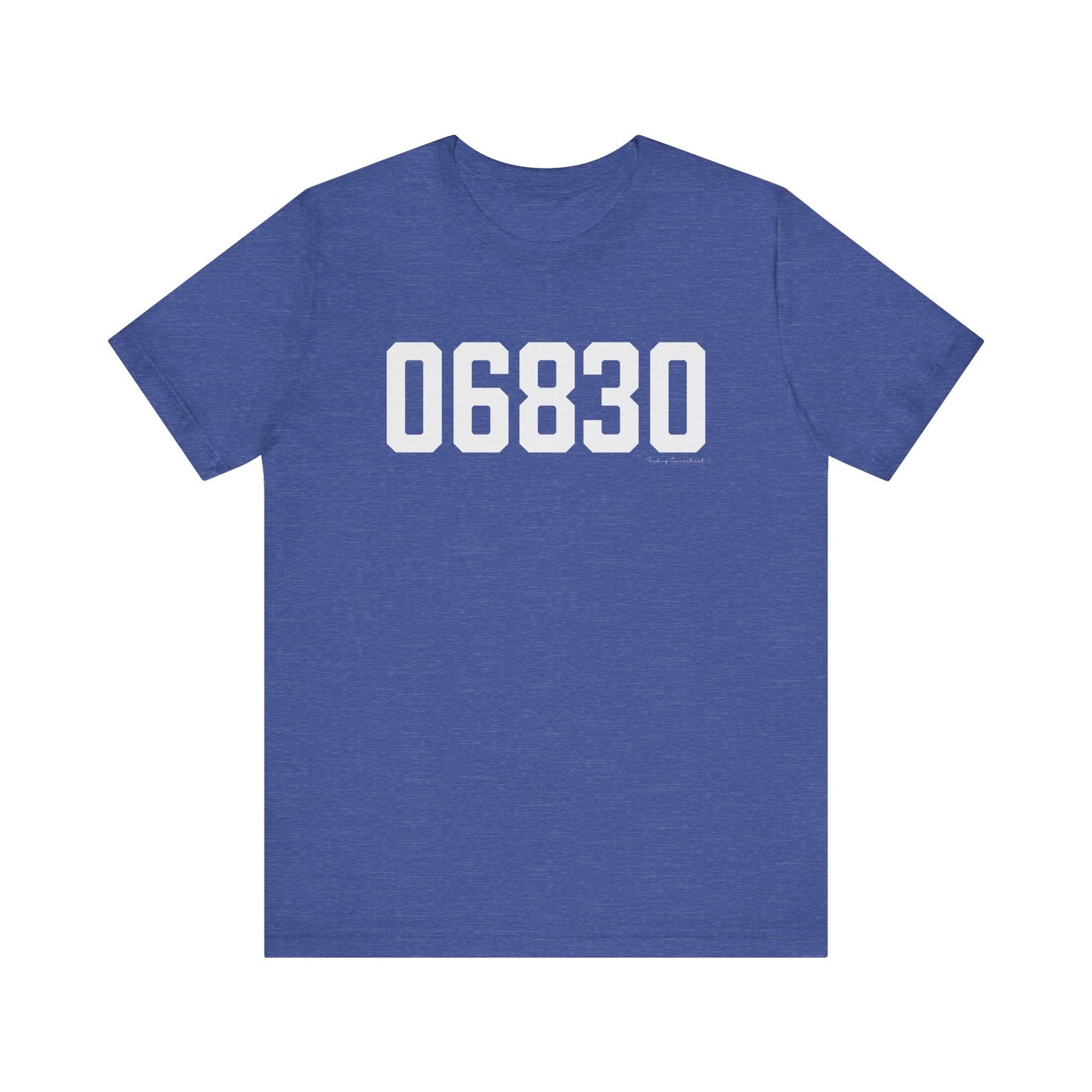 06830 - Greenwich CT Zip Code Unisex Jersey Short Sleeve T-Shirt