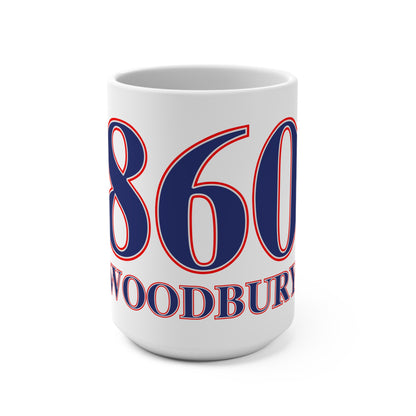 Woodbury Red, White & Blue Mug 15oz