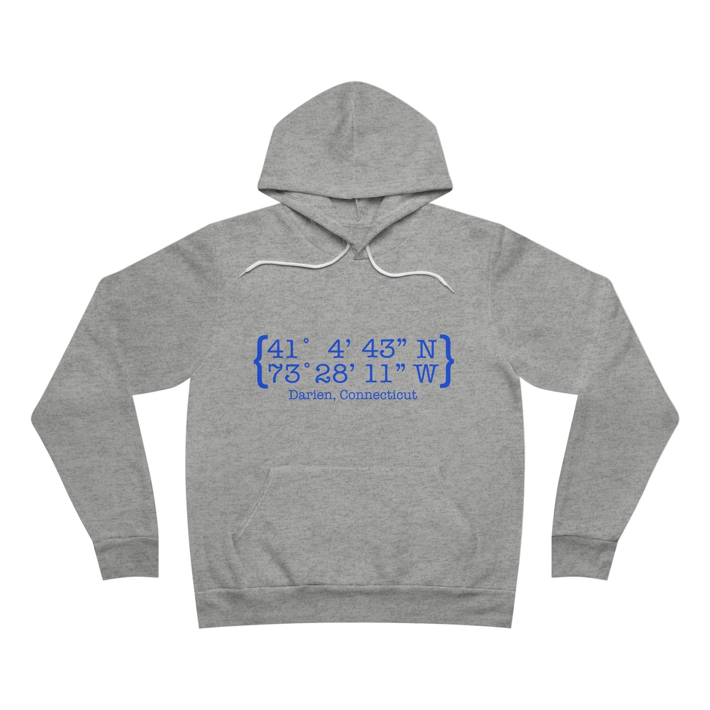 Darien Coordinates Unisex Sponge Fleece Pullover Hoodie