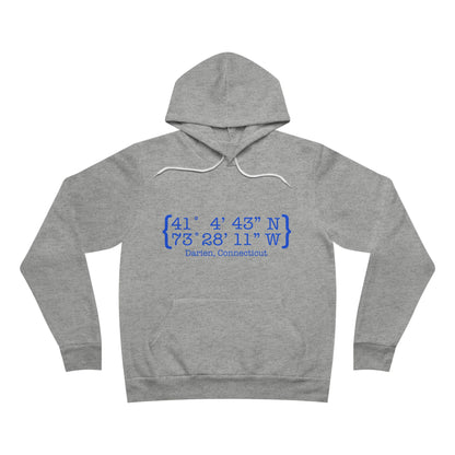 Darien Coordinates Unisex Sponge Fleece Pullover Hoodie