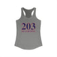 203 Silvermine Red, White & Blue Women's Ideal Racerback Tank Top