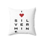 Silvermine Vision Spun Polyester Square Pillow