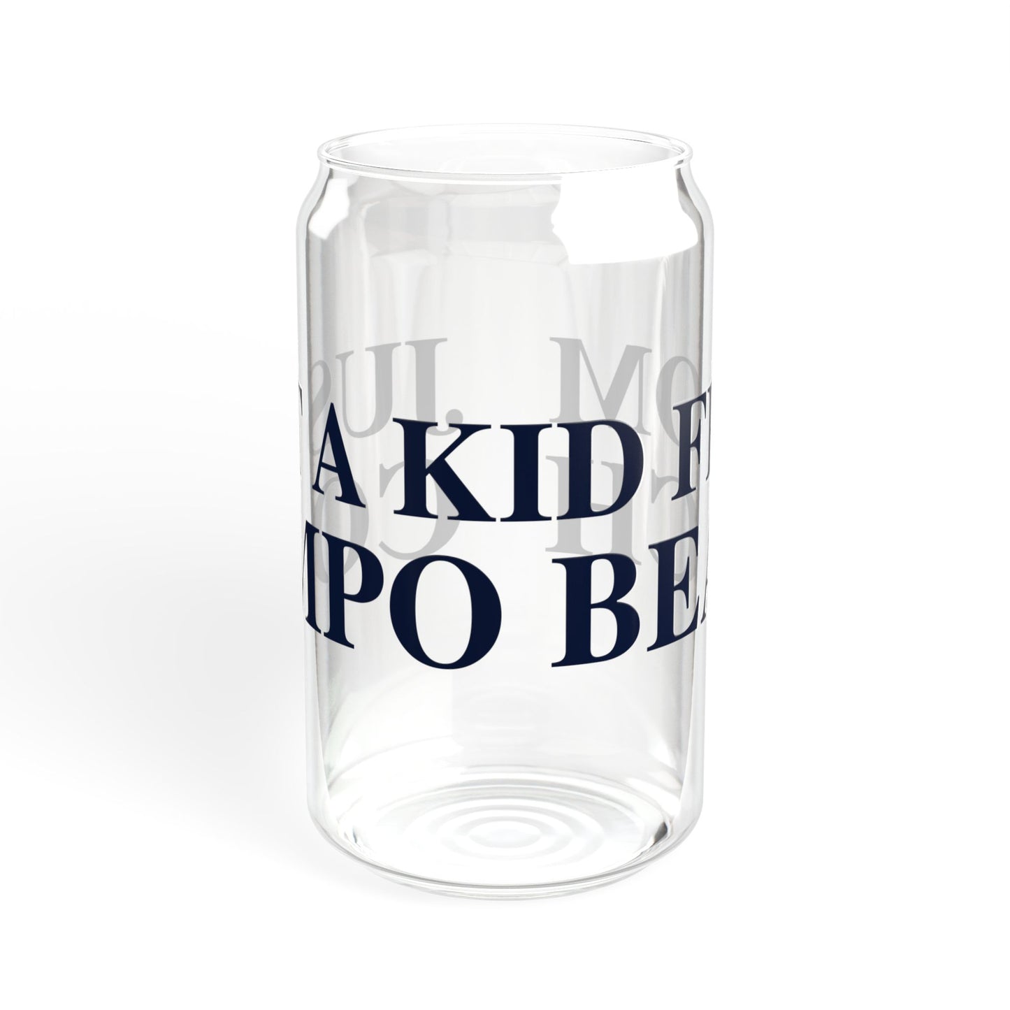 Just a kid from Compo Beach Sipper Glass, 16oz