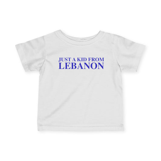 Just a kid from Lebanon Infant Fine Jersey T-Shirt