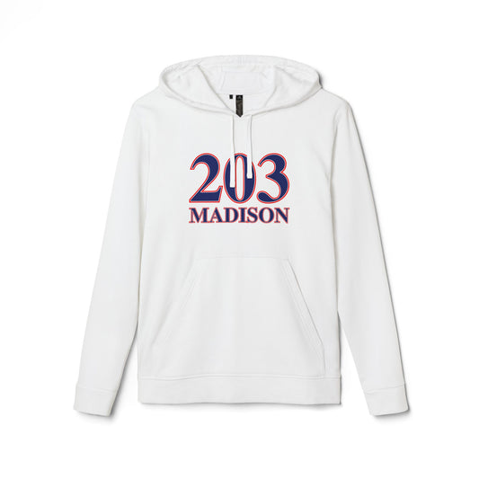 203 Madison Red White & Blue adidas Unisex Fleece Hoodie