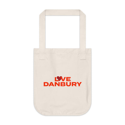 Love Danbury Organic Canvas Tote Bag