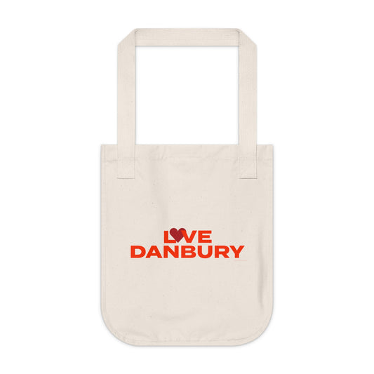 Love Danbury Organic Canvas Tote Bag