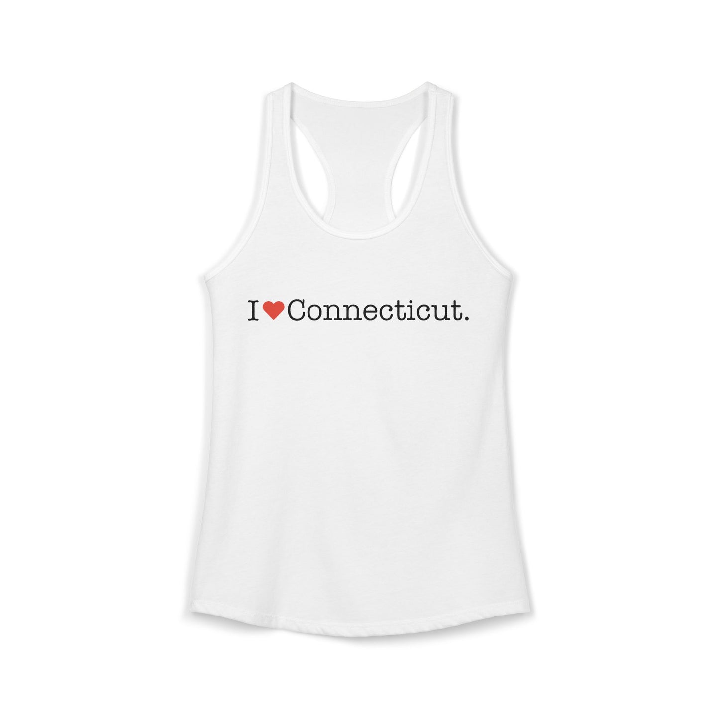 I Heart Connecticut Women's Ideal Racerback Tank Top