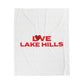 Love Lake Hills Velveteen Plush Blanket