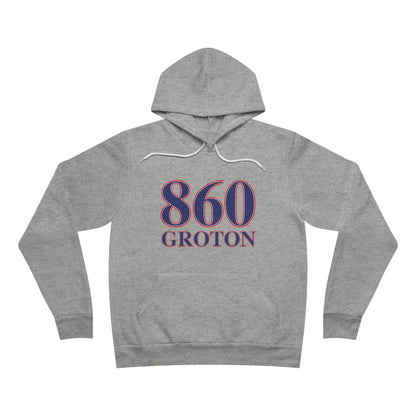 860 Groton Red White & Blue Unisex Sponge Fleece Pullover Hoodie