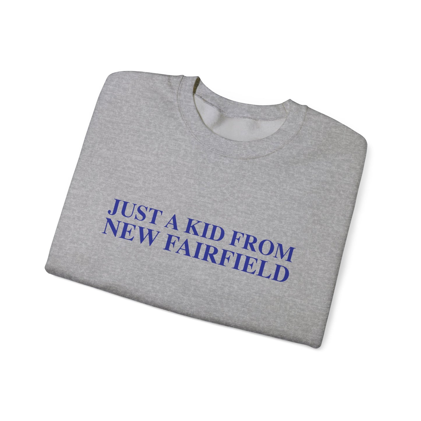 Just a kid from New Fairfield Unisex Heavy Blend™ Crewneck Sweatshirt