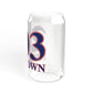 203 Newtown Red, White & Blue Sipper Glass, 16oz