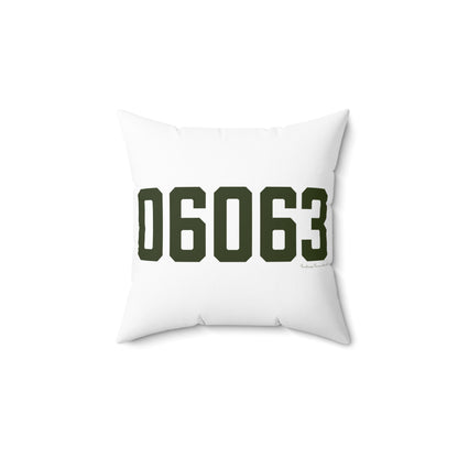 06063 Barkhamsted Connecticut Zip Code Polyester Square Pillow