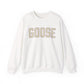 Goose Zip Code Cream & Purple Unisex Heavy Blend™ Crewneck Sweatshirt