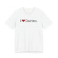 I Heart Darien. Unisex Jersey Short Sleeve T-Shirt