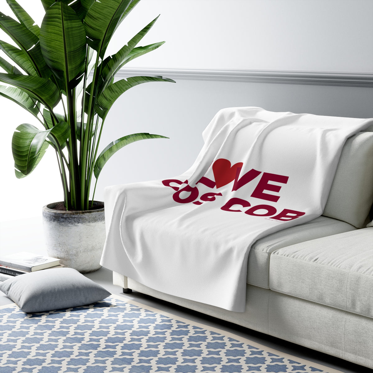 Love Cos Cob Sherpa Fleece Blanket