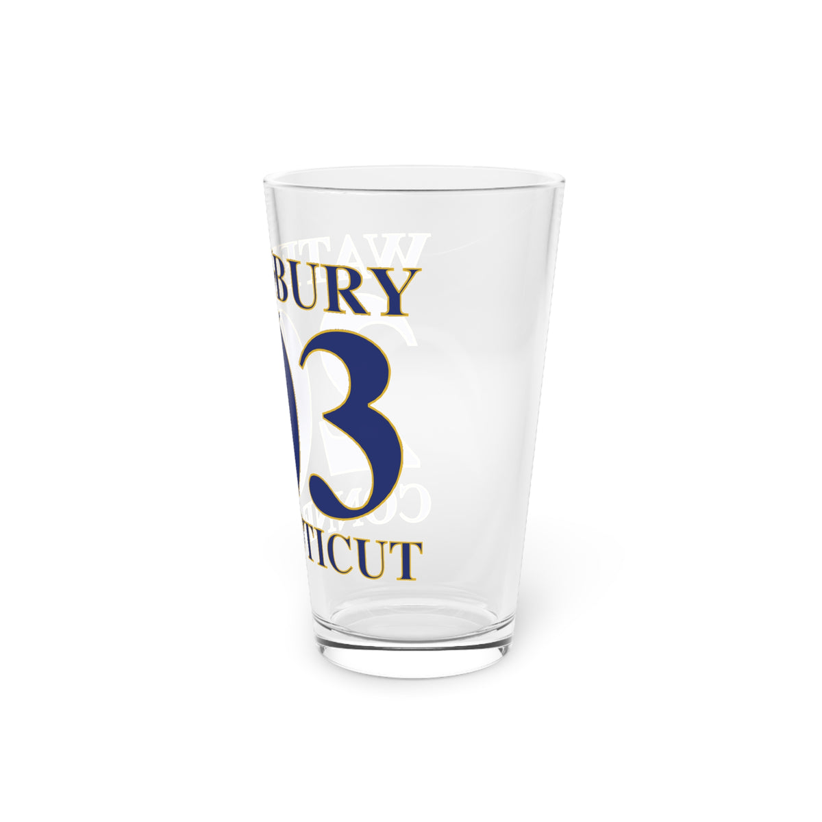 Waterbury 203 Connecticut Pint Glass, 16oz