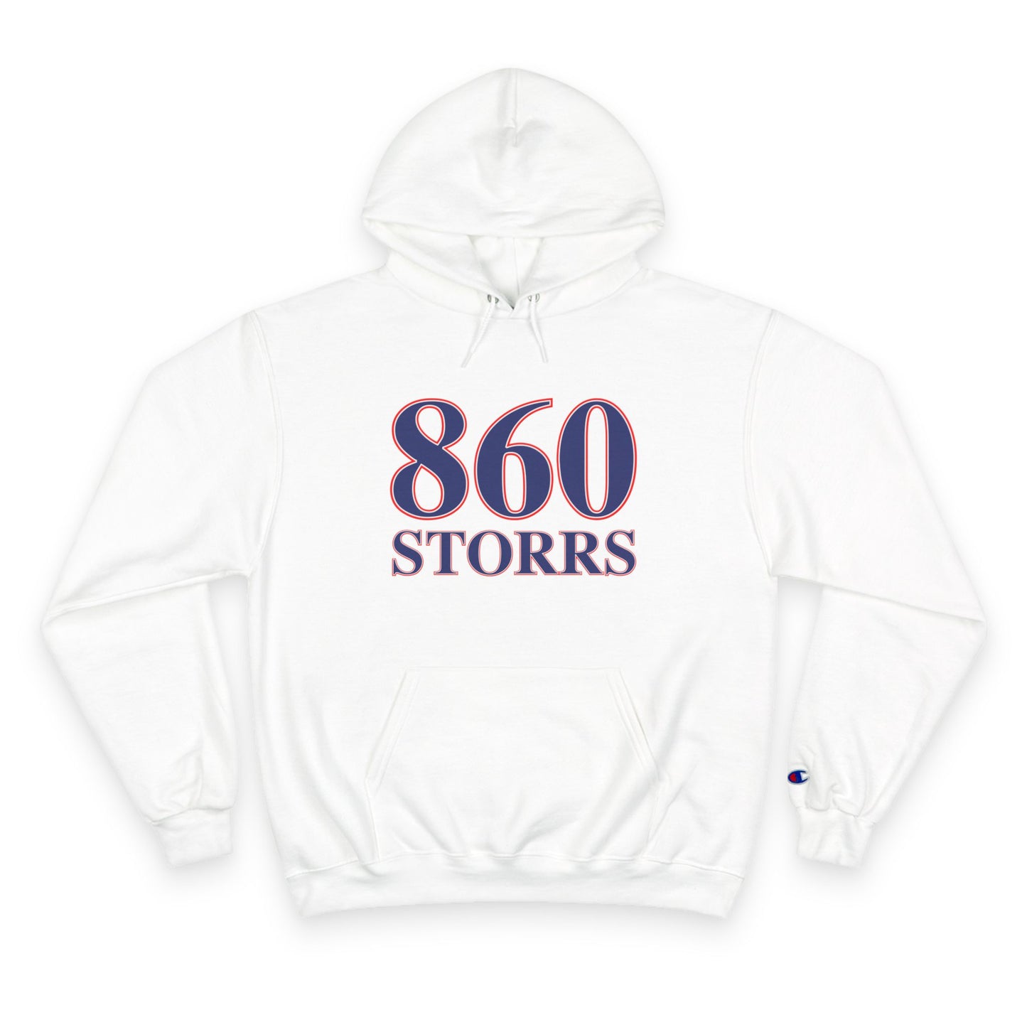 860 Storrs Red, White & Blue Champion Hoodie