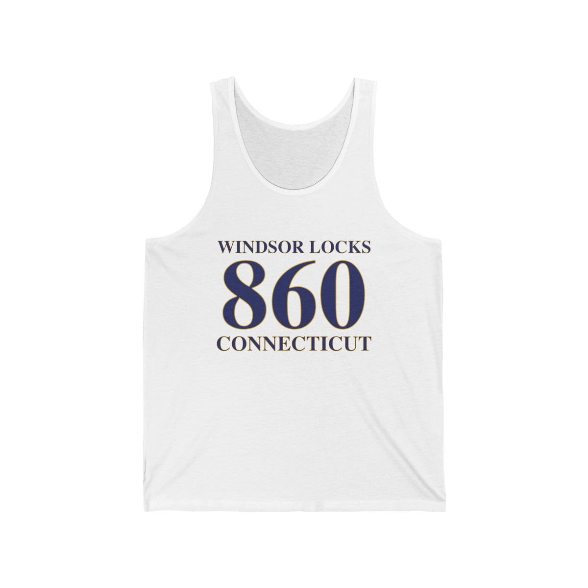 Windsor Locks 860 Connecticut Unisex Jersey Tank Top