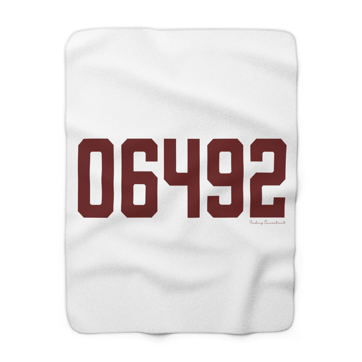 06492 Wallingford Connecticut Zip Code Sherpa Fleece Blanket