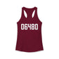06480 Portland CT Zip Code Women's Ideal Racerback Tank Top