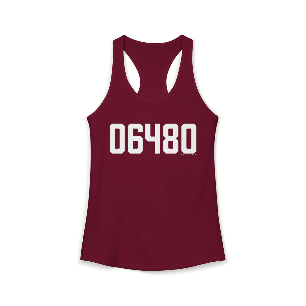 06480 Portland CT Zip Code Women's Ideal Racerback Tank Top