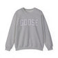Goose Zip Code Gray & Purple Unisex Heavy Blend™ Crewneck Sweatshirt