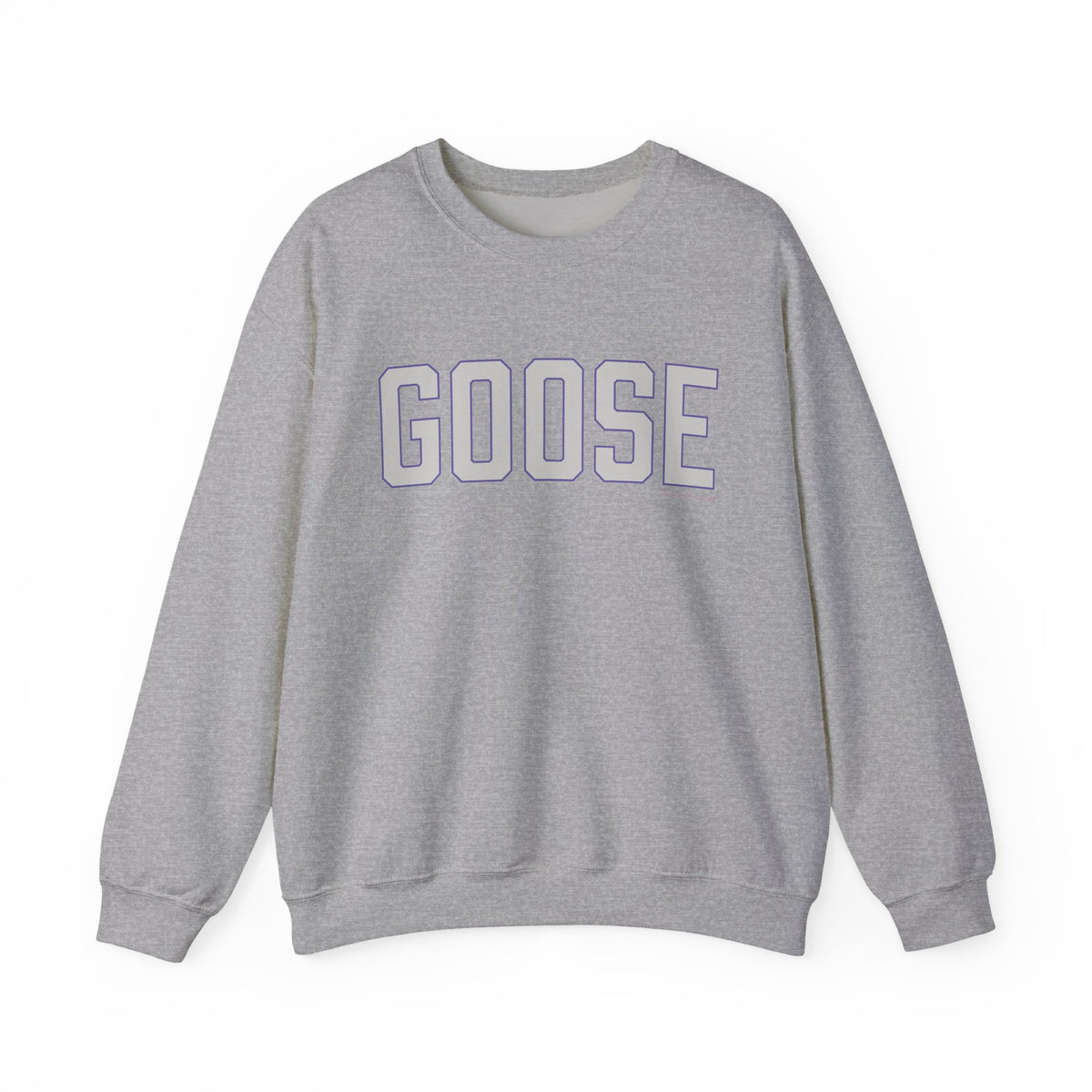 Goose Zip Code Gray & Purple Unisex Heavy Blend™ Crewneck Sweatshirt
