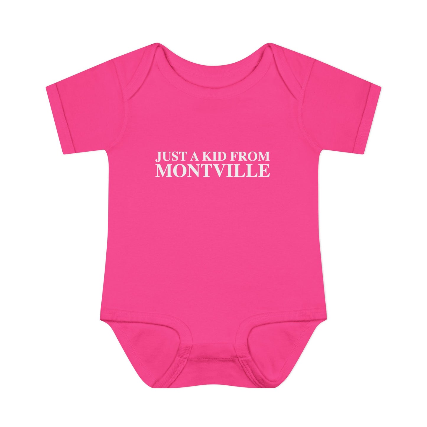 Just a kid from Montville Infant Baby Rib Bodysuit