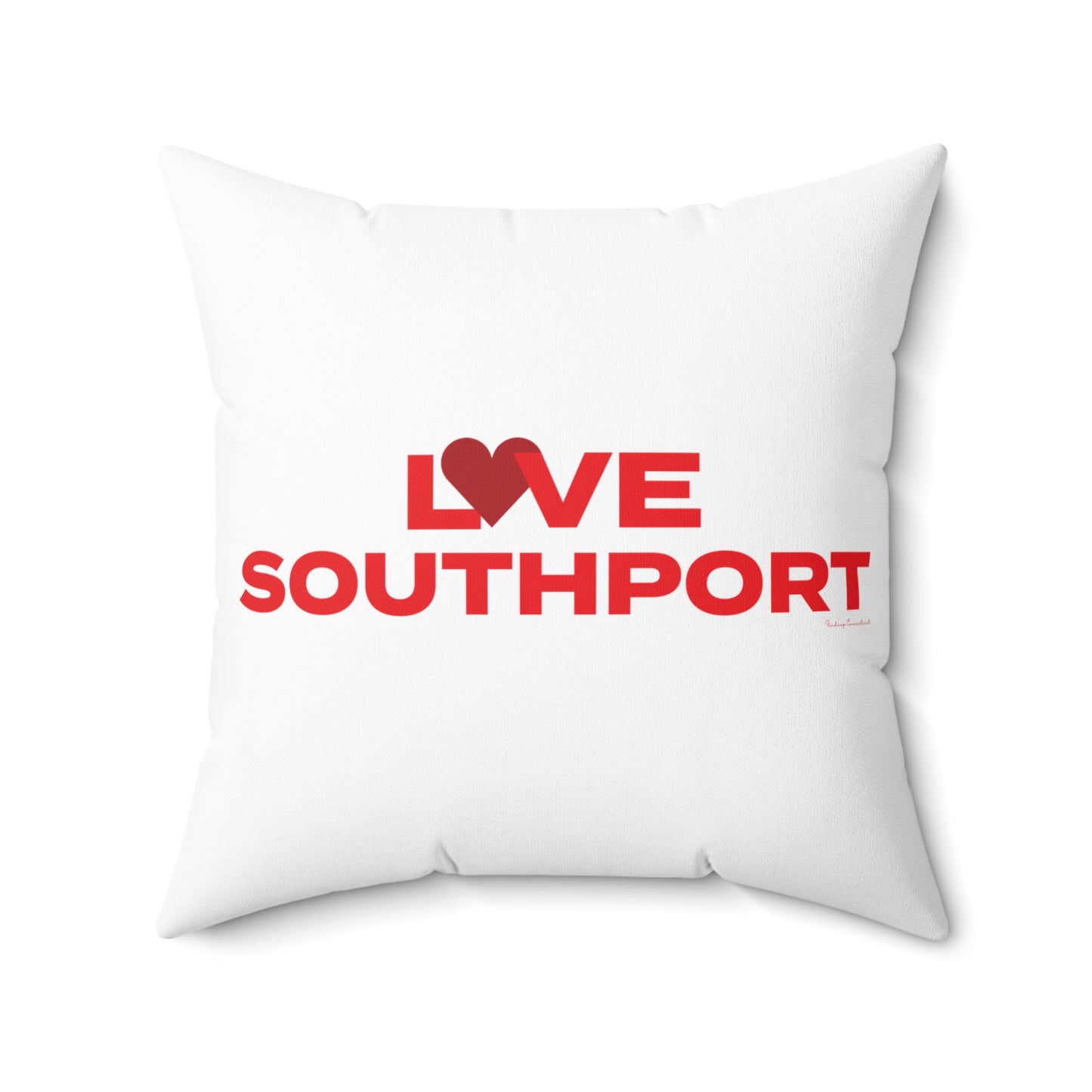 Love Southport Spun Polyester Square Pillow
