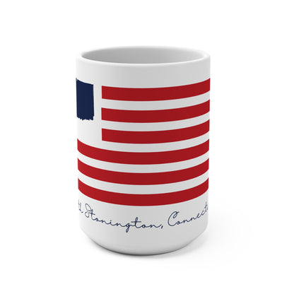North Stonington Connecticut Flag Mug 15oz