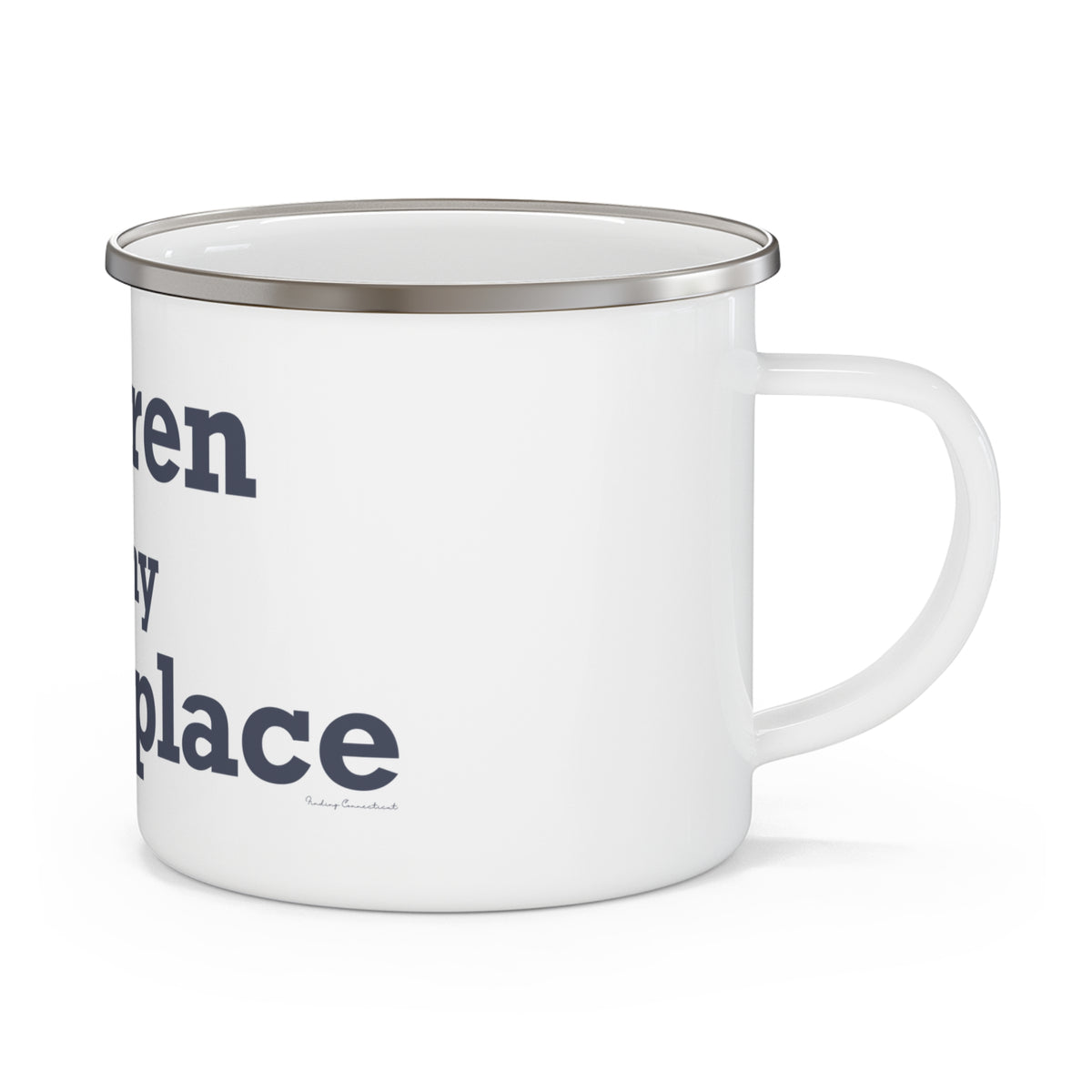 Warren is My Happy Place Enamel Camping Mug