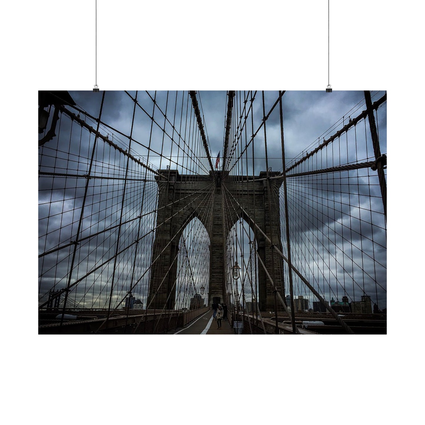 In the middle of the bridge Matte Horizontal Posters