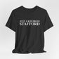 Just a kid from Stafford Unisex Jersey Short Sleeve T-Shirt