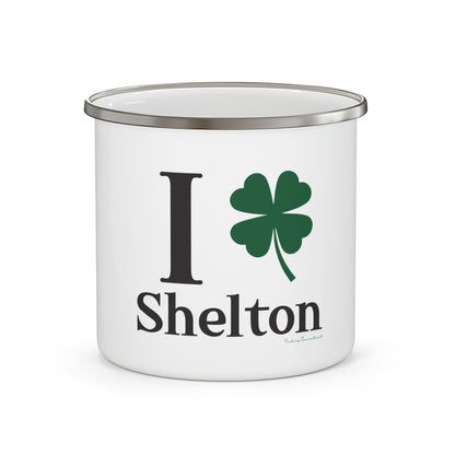 I Clover Shelton Enamel Camping Mug