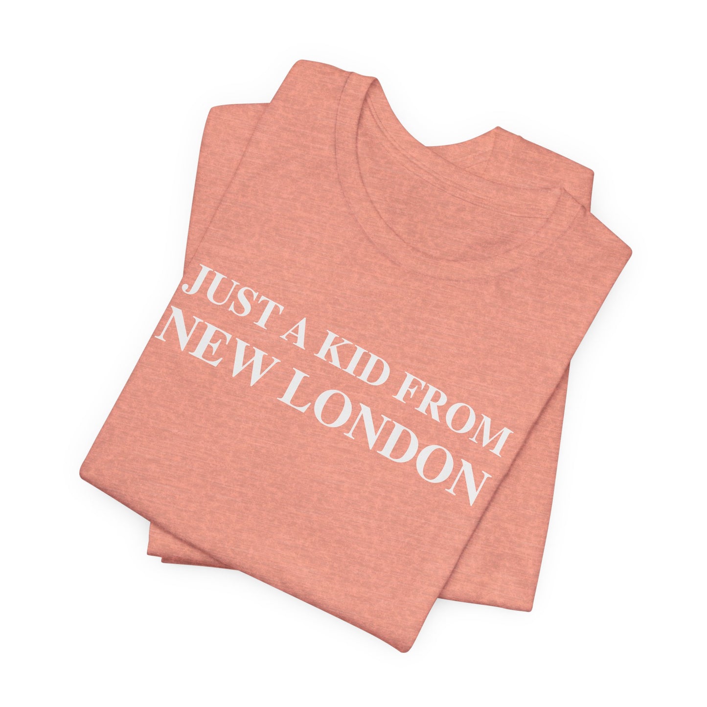 Just a kid from New London Unisex Jersey Short Sleeve Tee
